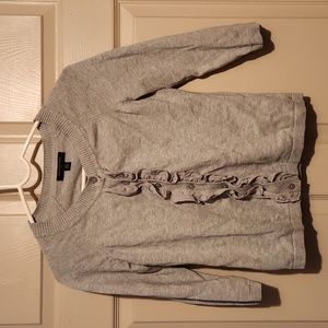 Woman's Grey Button Up Sweater